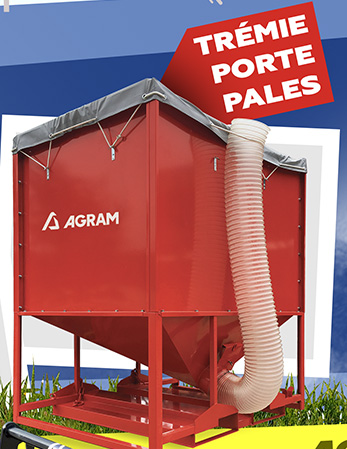 Trémie sur porte-pales