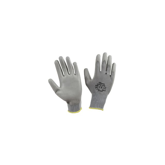 Gants de mécanique de précision gris, taille 11