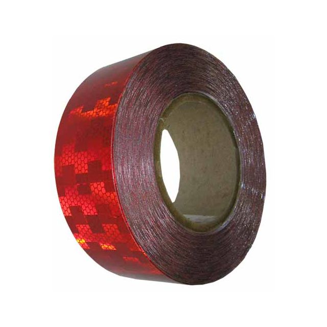 Ruban réfléchissant Visibilité Mètre Rouge rigide