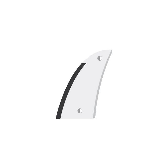 Étrave gauche avec plaquettes carbure Losange marque Kuhn Huard - EA 205 - Diamètre 12.00mm
