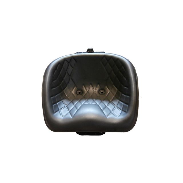 Siège tracteur noir et rouge Deluxe