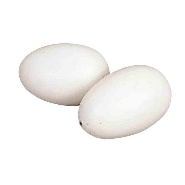 Oeuf en bois poule, 2 pièces