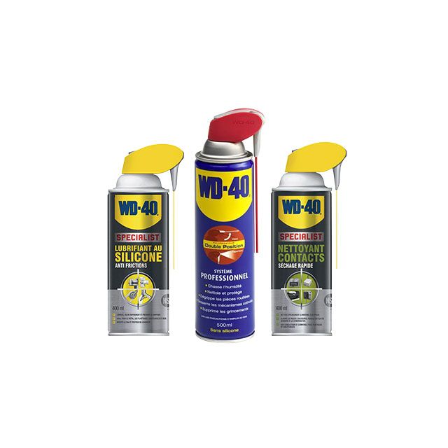 KIT 3 AEROSOLS SILICONE CONTACT WD40