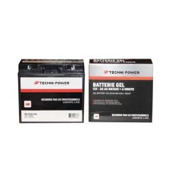 Batterie Gel 12V 20Ah – Pour Tracteur Tondeuse MR 385 – Compatible A99991238/VIK – Dimensions : 18,2 X 7,5 X 16,6 Cm - 12