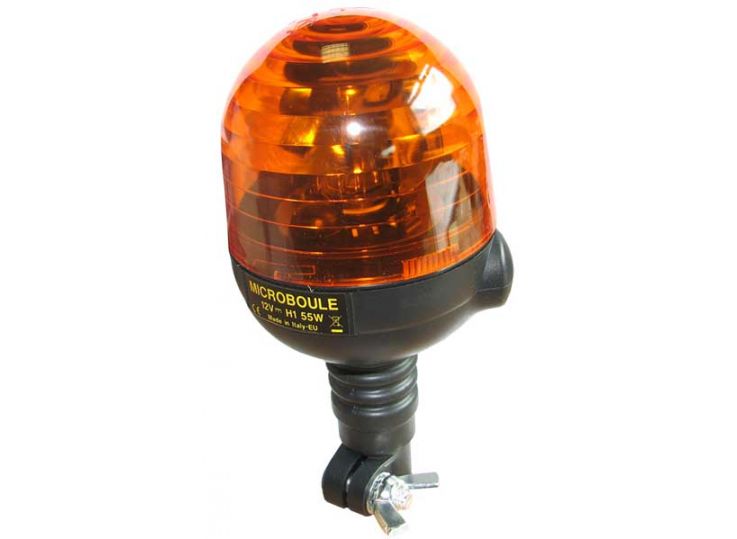 Gyrophare sur tige 12V, 55W pour tous tracteurs